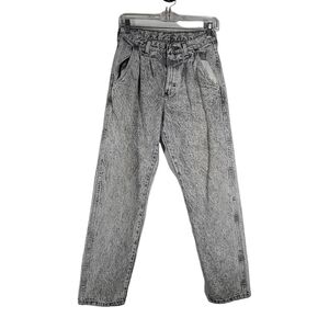 RARE VTG Wrangler Original Jean's Black Acid Wash Boot on‎ Zipper Sz 29